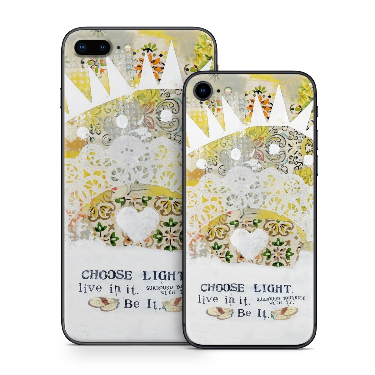 iPhone 8 Series Skin design of Font, Greeting card, with yellow, white, green, orange, red, black colors