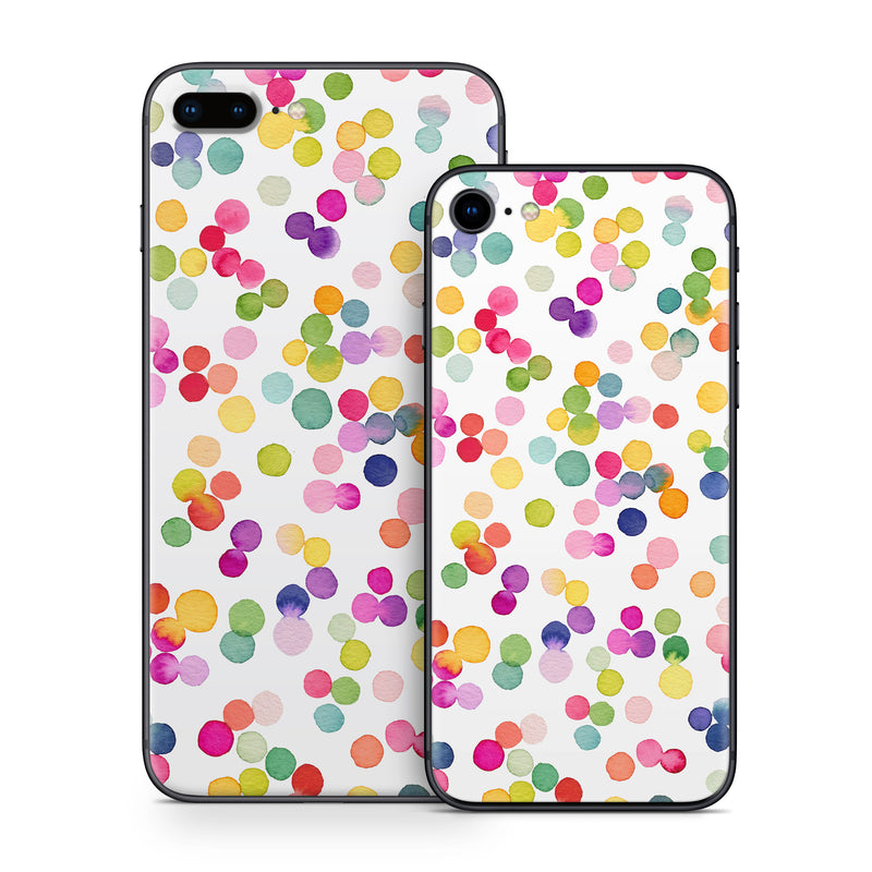 iPhone 8 Series Skin design of Pink, Orange, Graphics, Wrapping Paper, Graphic design, Mixture, with white, pink, red, orange, yellow, blue, green, purple colors