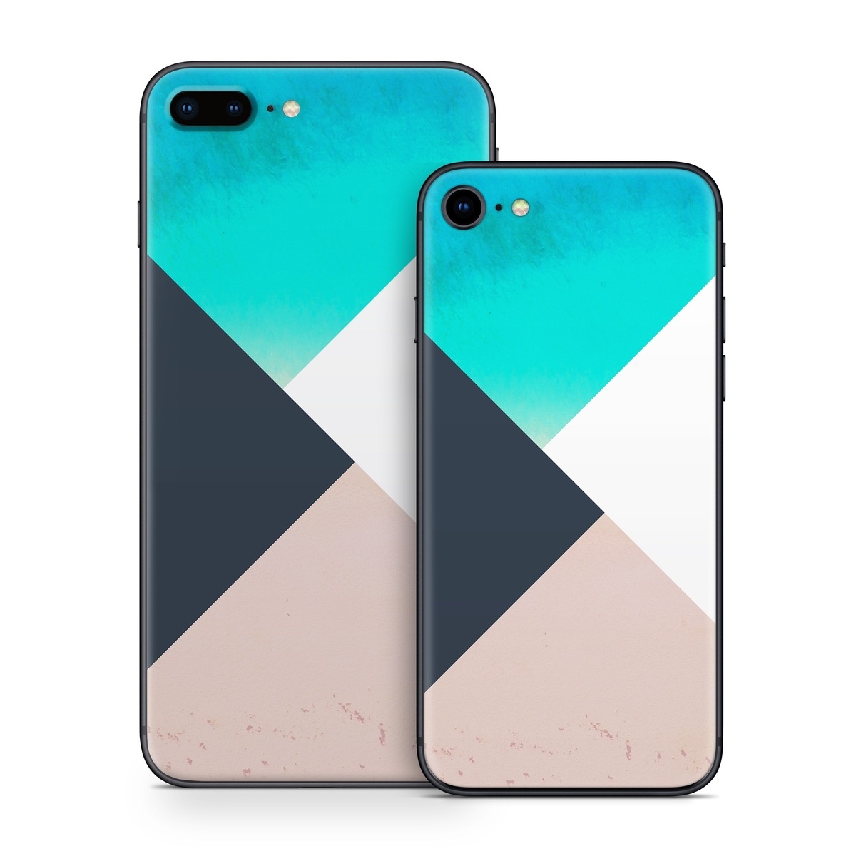 iPhone 8 Series Skin design of Blue, Turquoise, Aqua, Line, Triangle, Design, Material property, Graphic design, Pattern, Architecture, with black, white, brown, blue colors