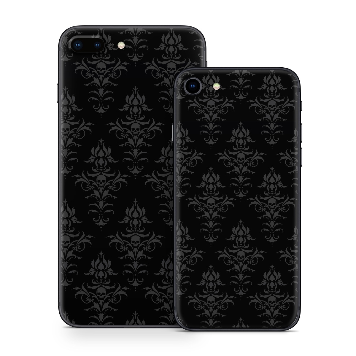 iPhone 8 Series Skin design of Black, Pattern, Design, Monochrome, Black-and-white, Darkness, Monochrome photography, Symmetry, with black, gray colors