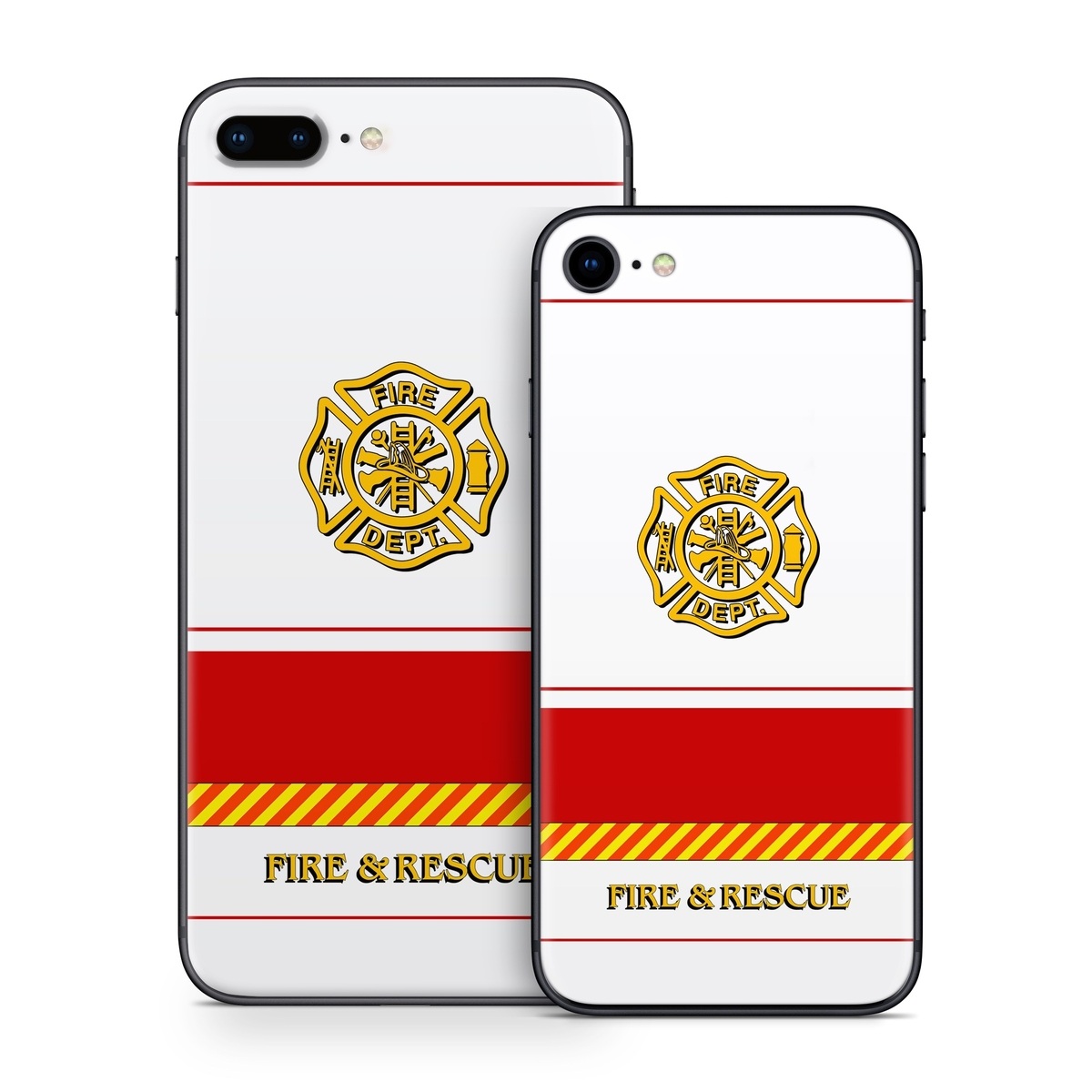 iPhone 8 Series Skin design of Military rank, Flag, with white, red, yellow colors