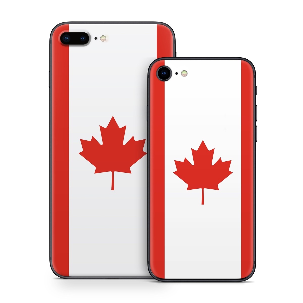 iPhone 8 Series Skin design of Red, Maple leaf, Tree, Leaf, Woody plant, Flag, Plant, Plane, Red flag, Maple, with red, white colors