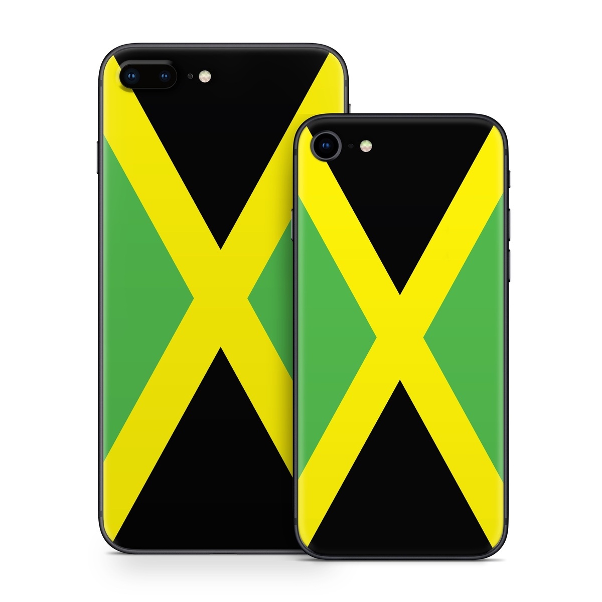 iPhone 8 Series Skin design of Green, Flag, Yellow, Macro photography, Graphics, Graphic design, with black, green, yellow colors