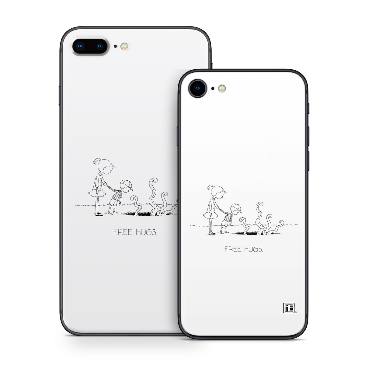 iPhone 8 Series Skin design of Line art, Cartoon, Text, Drawing, Illustration, Coloring book, Black-and-white, Child, Art, with black, white colors