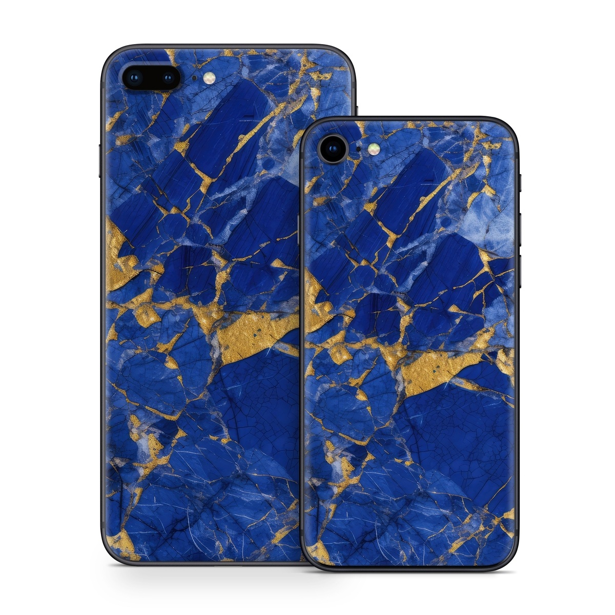 iPhone 8 Series Skin design of Liquid, Blue, Azure, Fluid, Pattern, Electric blue, Tints and shades, Transparent material, Water, Symmetry, with blue, yellow, brown, orange colors
