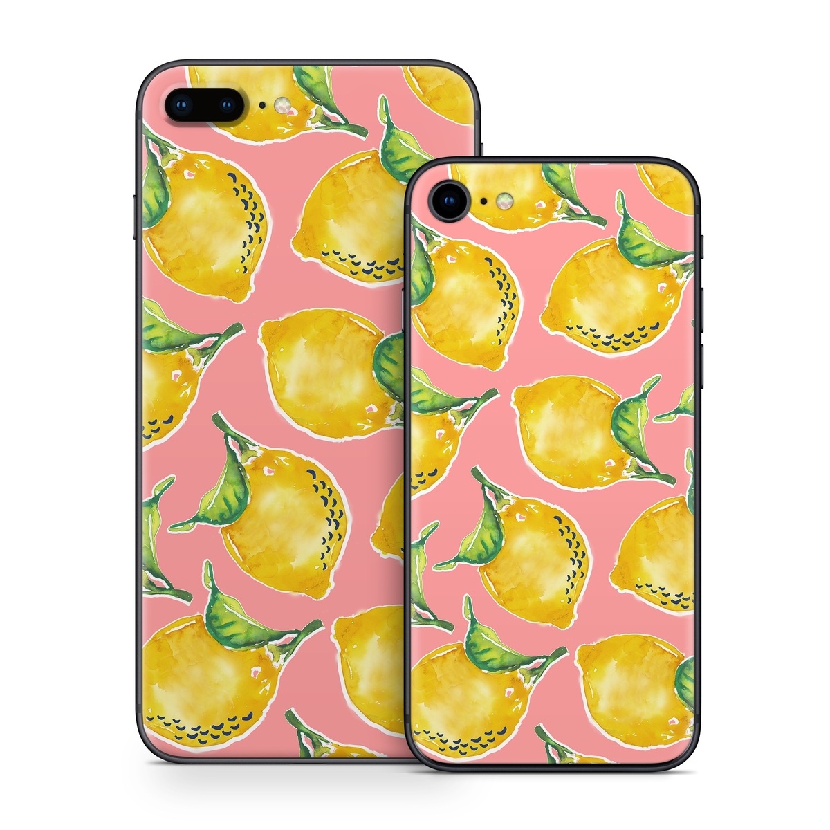 iPhone 8 Series Skin design of Yellow, Plant, with yellow, green, pink colors
