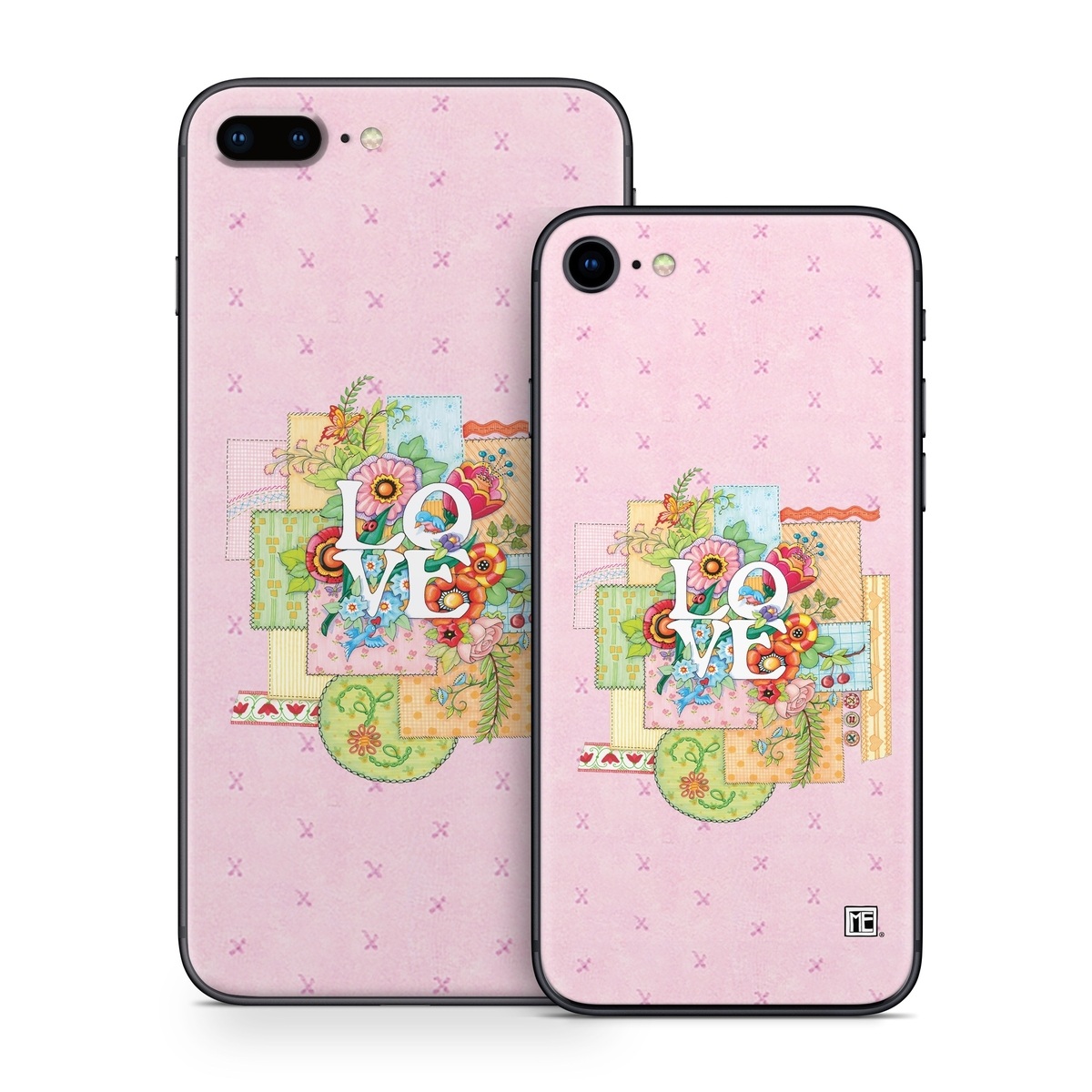 iPhone 8 Series Skin design of Illustration, Graphics, Art, with pink, blue, white, orange, yellow, green, red colors