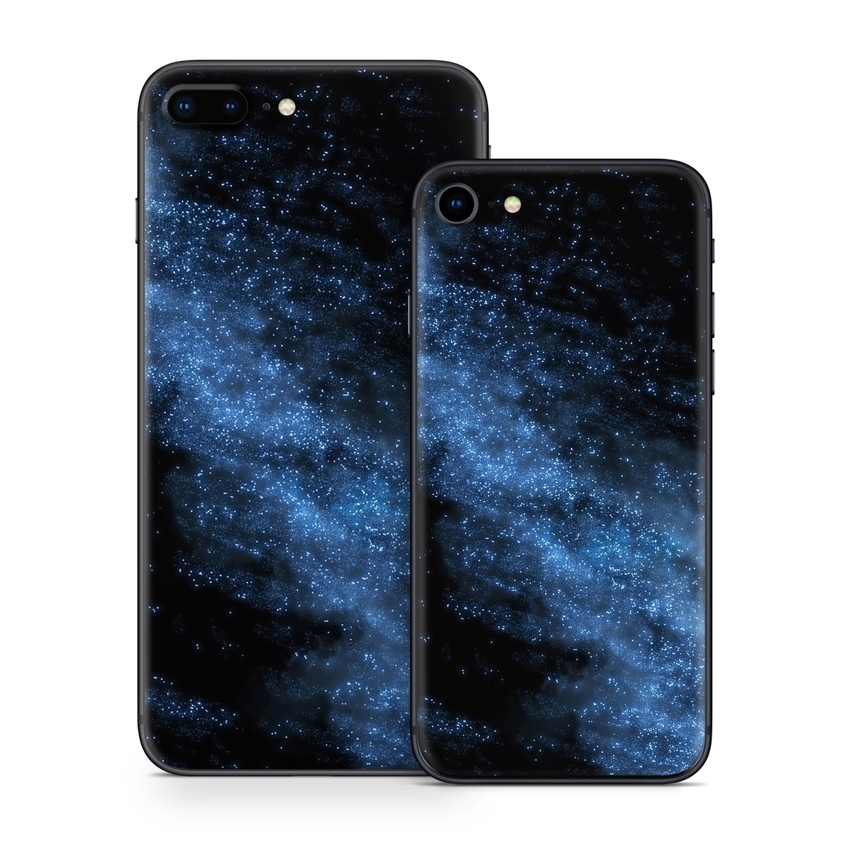iPhone 8 Series Skin design of Sky, Atmosphere, Black, Blue, Outer space, Atmospheric phenomenon, Astronomical object, Darkness, Universe, Space, with black, blue colors