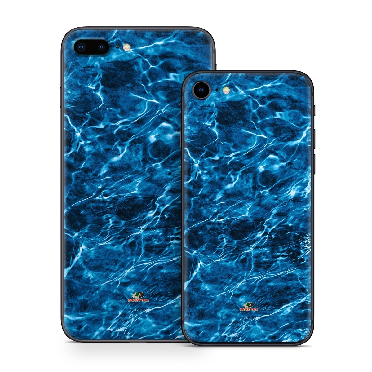 iPhone 8 Series Skin design of Blue, Water, Aqua, Turquoise, Azure, Electric blue, Sky, Pattern, Sea, Ocean, with blue, black colors