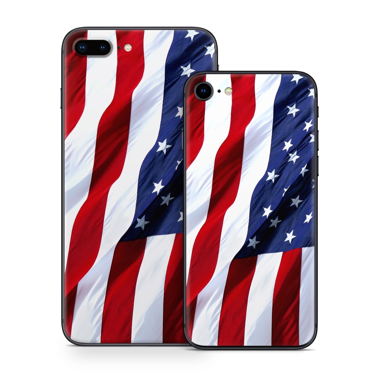 iPhone 8 Series Skin design of Flag, Flag of the united states, Flag Day (USA), Veterans day, Memorial day, Holiday, Independence day, Event, with red, blue, white colors