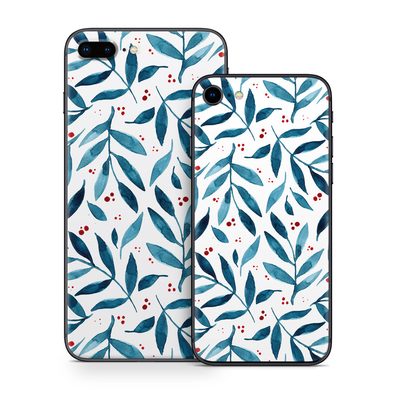 iPhone 8 Series Skin design of White, Azure, Textile, Art, Aqua, Material property, Symmetry, Creative arts, Pattern, Electric blue, with white, blue, red colors