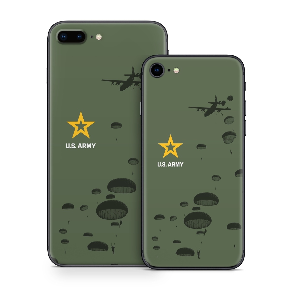 iPhone 8 Series Skin design of Text, Organism, Design, Paratrooper, Pattern, Font, Illustration, Art, with black colors