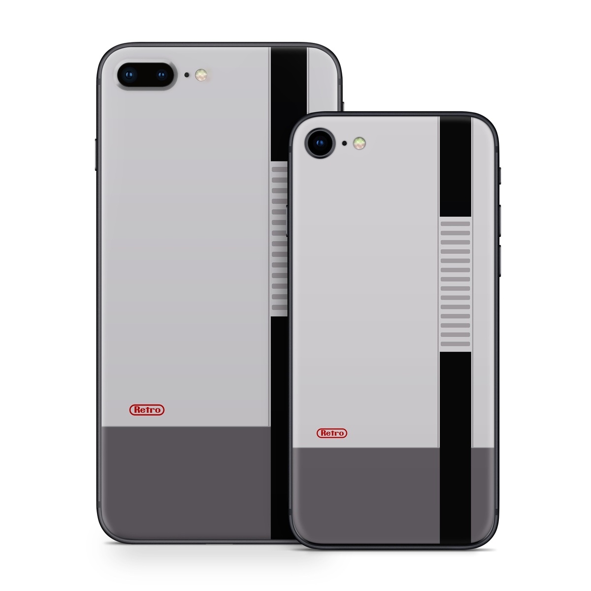 iPhone 8 Series Skin design of Text, Font, Red, Product, Logo, Brand, Material property, Graphics, Rectangle, with gray, black, red colors