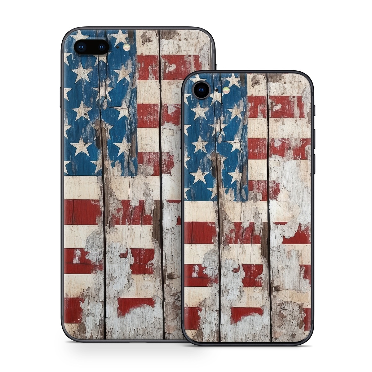 iPhone 8 Series Skin design of Flag of the united states, World, Rectangle, Textile, Line, Wall, Flag, Symmetry, Tints and shades, Pattern, with red, blue, white, brown, gray, black colors