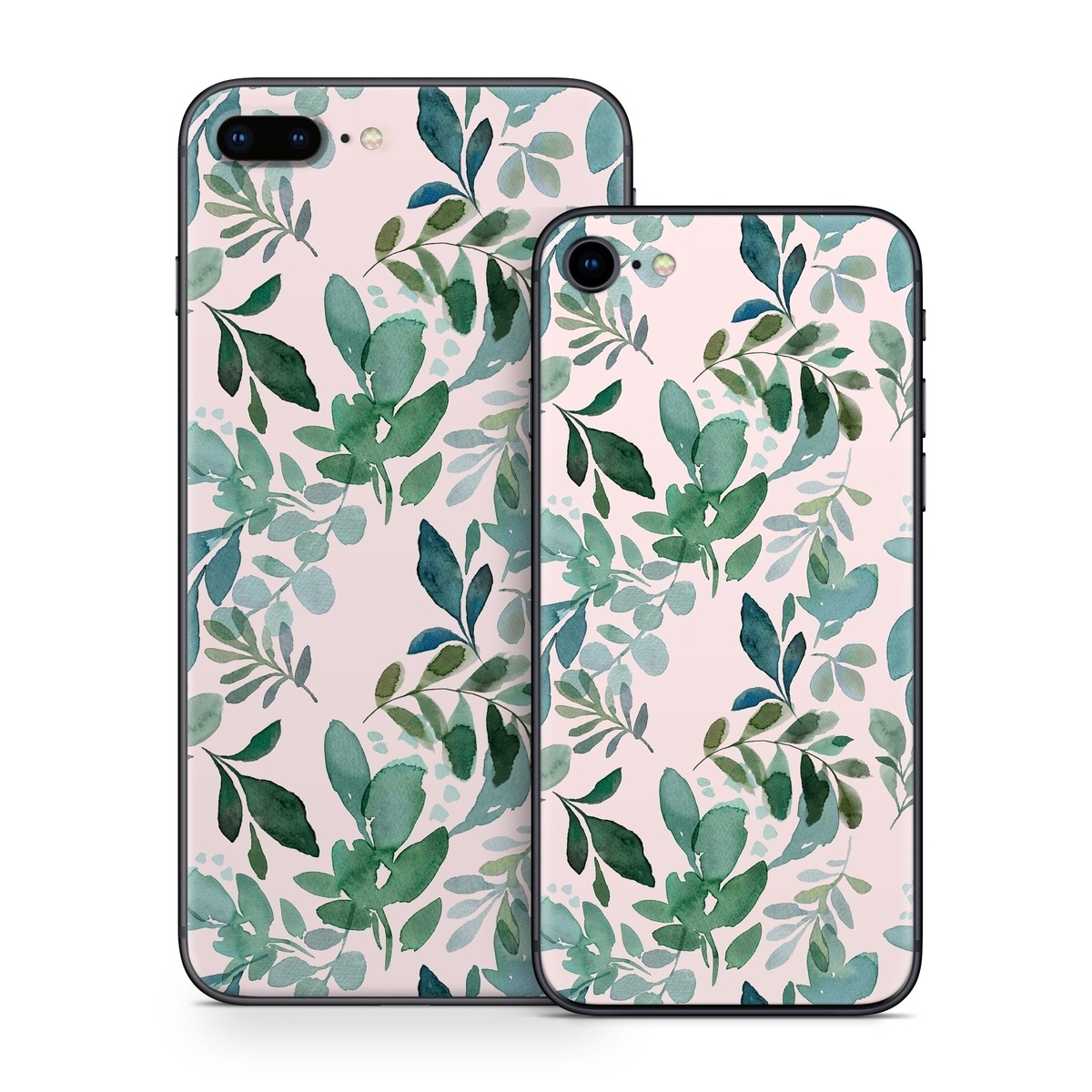 iPhone 8 Series Skin design of Pattern, Green, Leaf, Design, Plant, Tree, Military camouflage, with white, green, blue colors