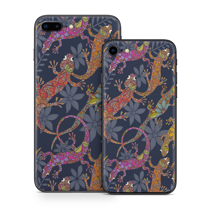 iPhone 8 Series Skin design of Creative arts, Motif, with orange, blue, green, gray, purple, pink colors