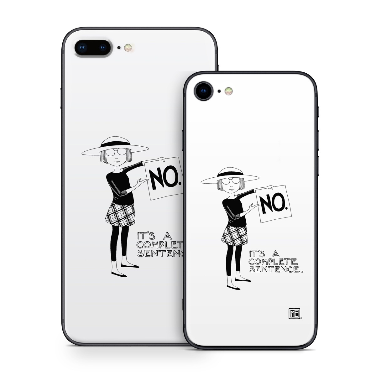 iPhone 8 Series Skin design of Cartoon, Illustration, Design, Font, Black-and-white, Pattern, Style, with white, black colors