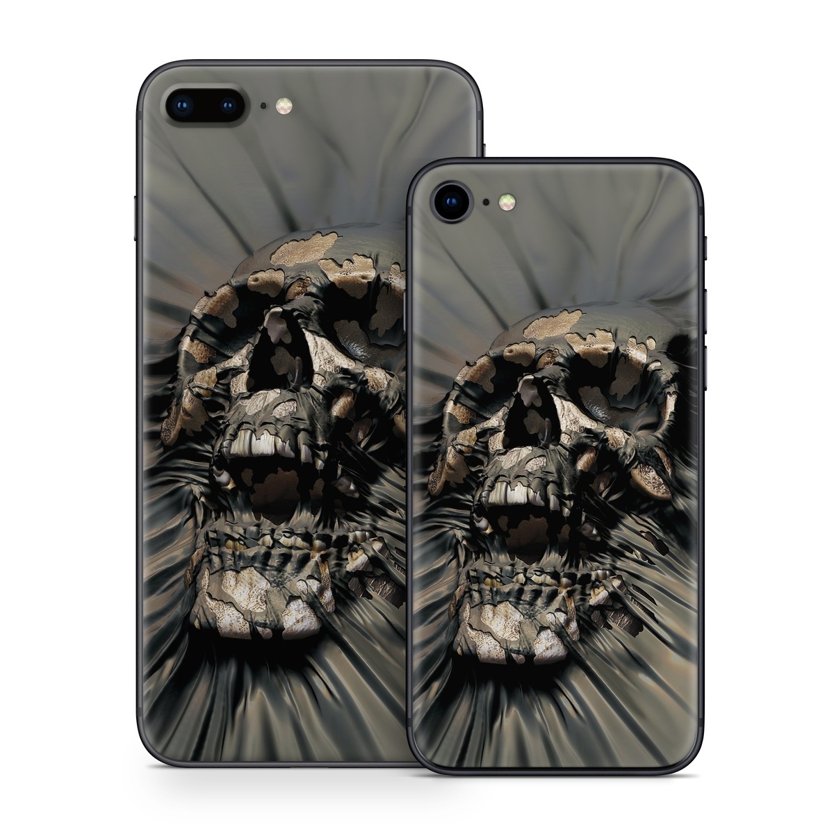 iPhone 8 Series Skin design of Cg artwork, Fictional character, Illustration, Demon, Fiction, Supervillain, Mythology, Art, with black, green, gray, red colors