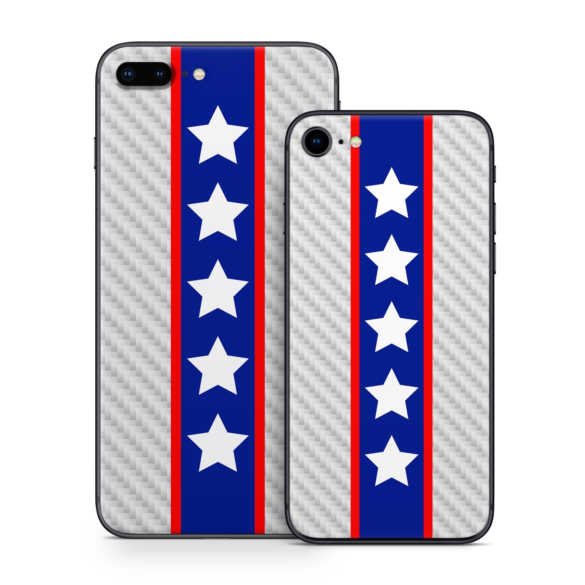 iPhone 8 Series Skin design of Flag of the united states, Flag, Font, Parallel, Electric blue, Rectangle, Pattern, Flag Day (USA), Symbol, Carmine, with gray, white, blue, red colors
