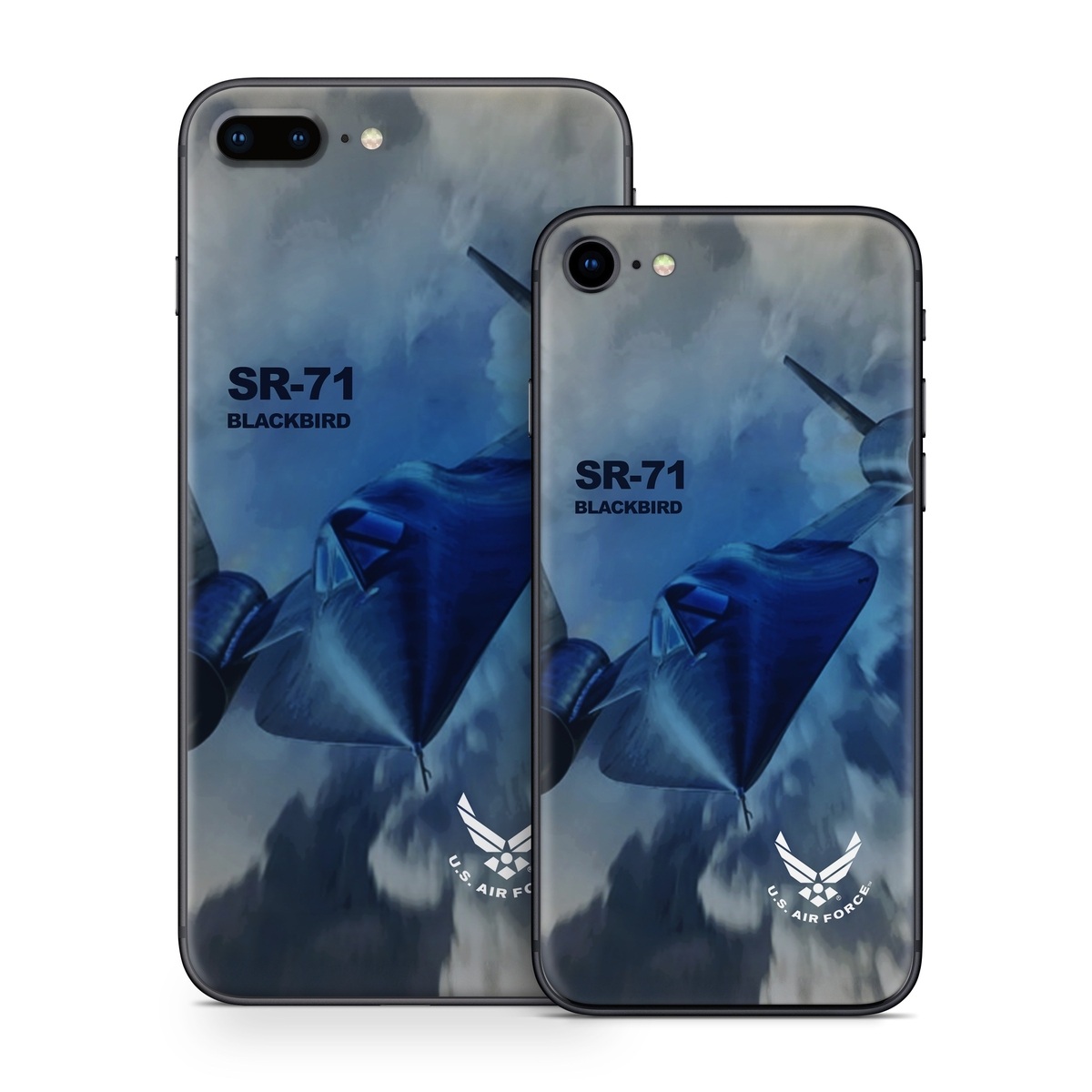 iPhone 8 Series Skin design of Airplane, Propeller, Aircraft, Sky, Vehicle, Aerospace engineering, Experimental aircraft, Military aircraft, Aviation, with black, blue, gray colors