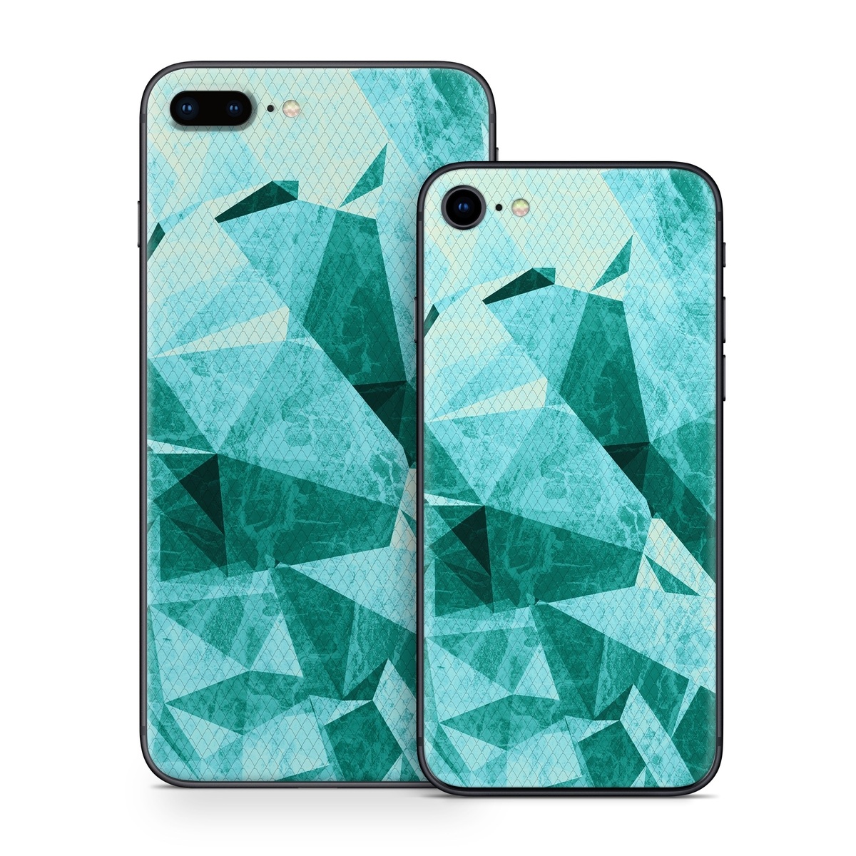iPhone 8 Series Skin design of Aqua, Blue, Pattern, Turquoise, Illustration, Teal, Design, Line, Graphic design, with blue colors