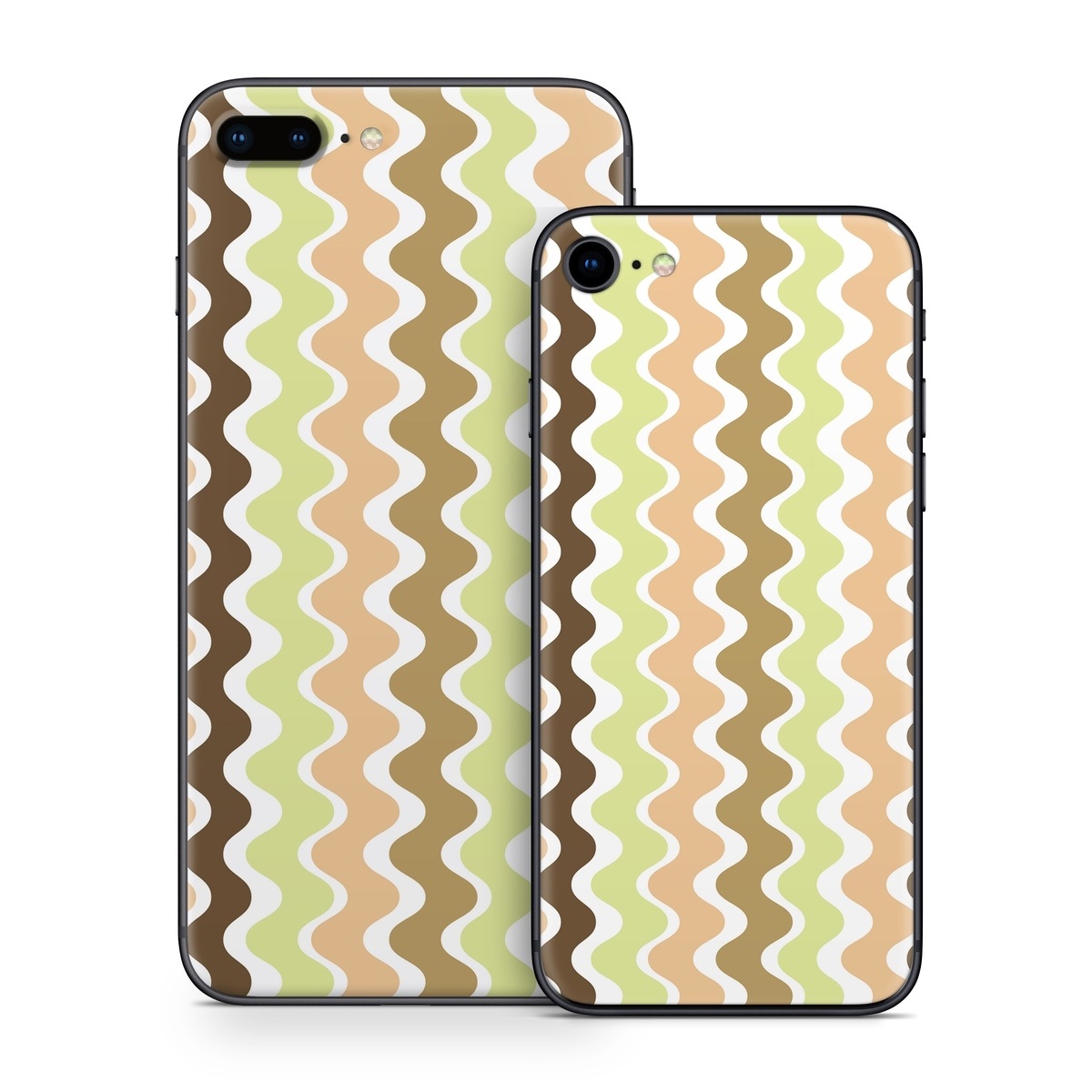 iPhone 8 Series Skin design of Textile, Rectangle, Font, Pink, Aqua, Symmetry, Material property, Circle, Art, Pattern, with white, brown, green, orange colors