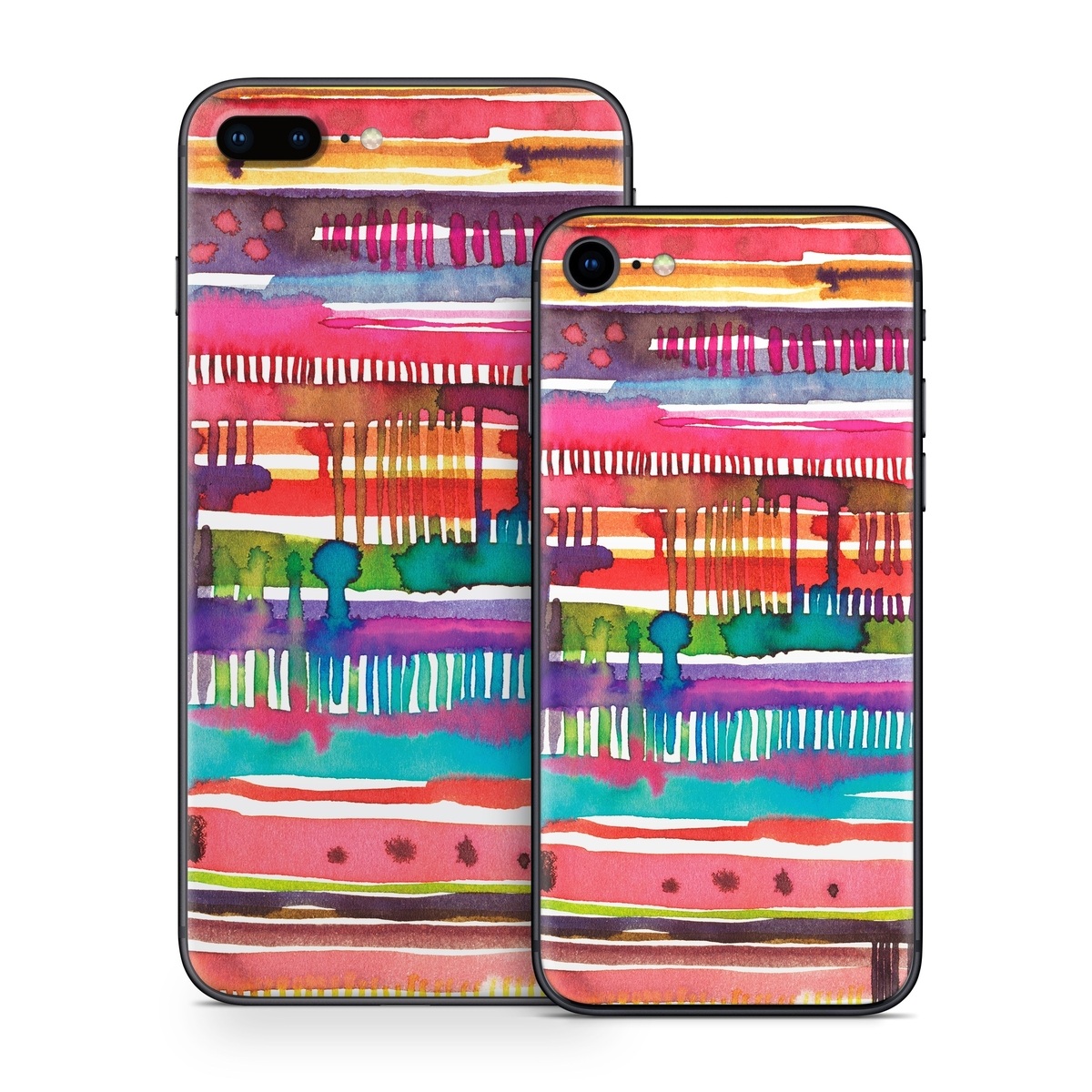 iPhone 8 Series Skin design of Textile, Art, Magenta, Hair accessory, with white, red, orange, yellow, green, blue, purple, brown, pink colors