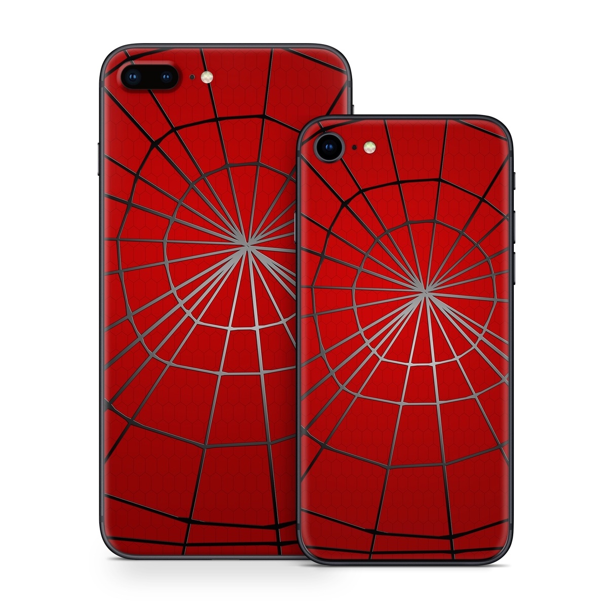 iPhone 8 Series Skin design of Red, Symmetry, Circle, Pattern, Line, with red, black, gray colors