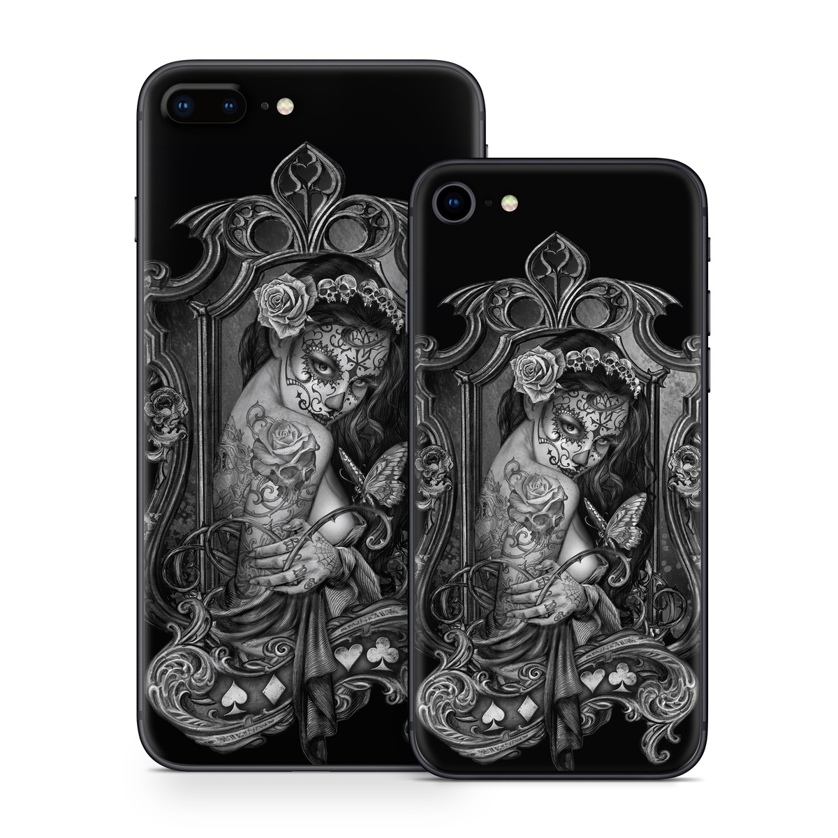 iPhone 8 Series Skin design of Style, Art, Monochrome, Black-and-white, Monochrome Photography, Visual Arts, Illustration, Painting, Drawing, with black, white, gray colors
