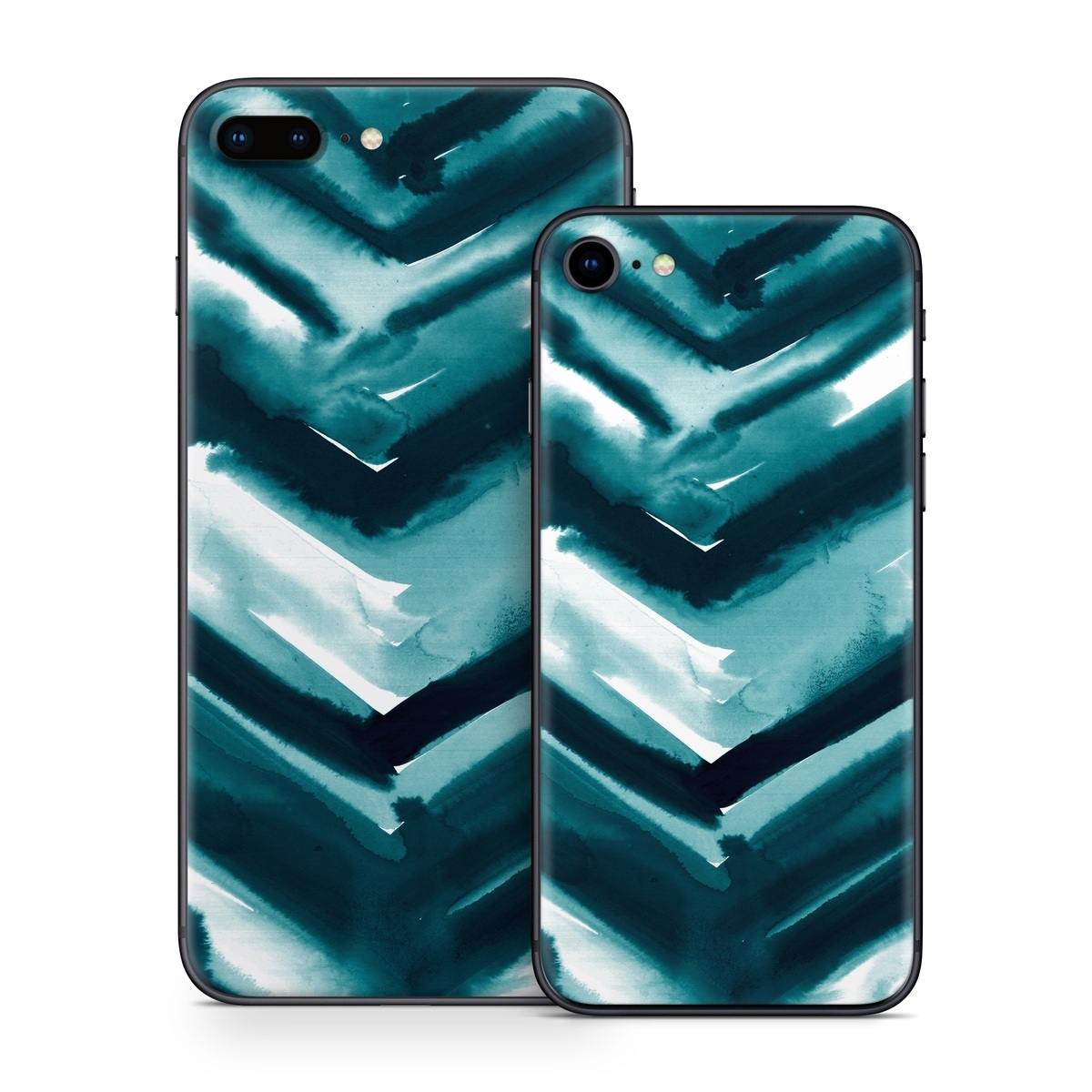 iPhone 8 Series Skin design of Blue, Green, Turquoise, Aqua, Teal, Photography, Pattern, with blue, white, black colors