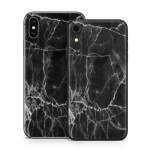 Black Marble iPhone X Series Skin