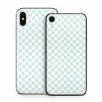 Checker Light Blue iPhone X Series Skin