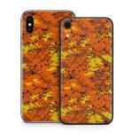 Digital Orange Camo iPhone X Series Skin