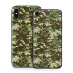 Digital Woodland Camo iPhone X Series Skin