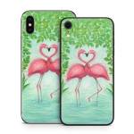 Flamingo Love iPhone X Series Skin