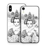 Geisha Sketch iPhone X Series Skin