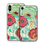 Golden Flowers iPhone X Series Skin