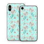 Merkittens with Pearls Aqua iPhone X Series Skin