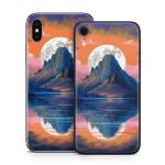Mountain Moonrise iPhone X Series Skin