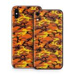 Orange Camo iPhone X Series Skin