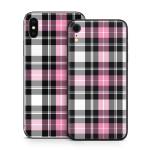 Pink Plaid iPhone X Series Skin
