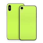 Solid State Lime iPhone XS Skin