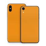 Solid State Orange iPhone X Series Skin