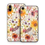 Summer Watercolor Sunflowers iPhone X Series Skin