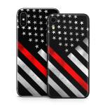 Thin Red Line Hero iPhone X Series Skin