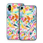 Watercolor Colorful Brushstrokes iPhone X Series Skin