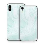 Winter Green Marble iPhone X Series Skin