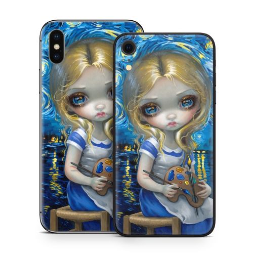 Alice in a Van Gogh iPhone X Series Skin
