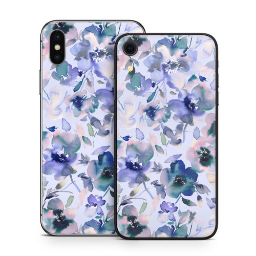 Aquatic Artistic Flowers iPhone X Series Skin