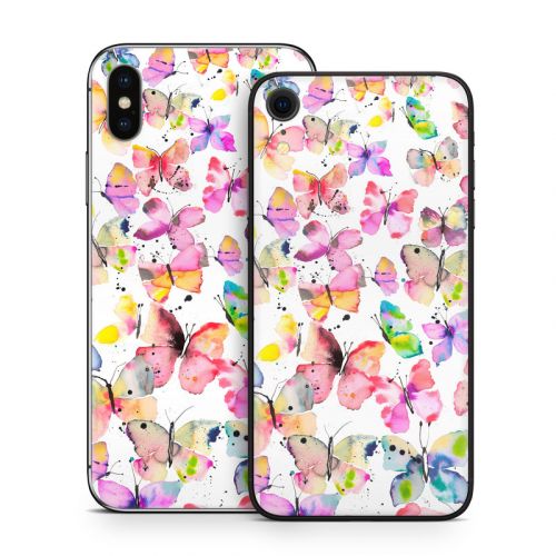 Artistic Butterflies iPhone X Series Skin